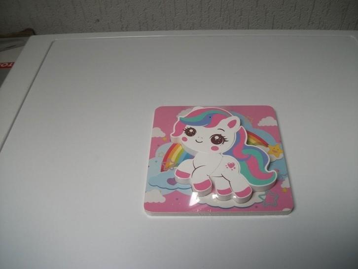 Inlegpuzzel Little Pony 4 delig (nieuw), Kinderen en Baby's, Speelgoed | Houten speelgoed, Nieuw, Ophalen of Verzenden