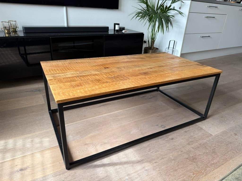 Salontafel mangohout - 110 x 60, Huis en Inrichting, Tafels | Salontafels, Ophalen, 100 tot 150 cm, 50 tot 100 cm, Zo goed als nieuw