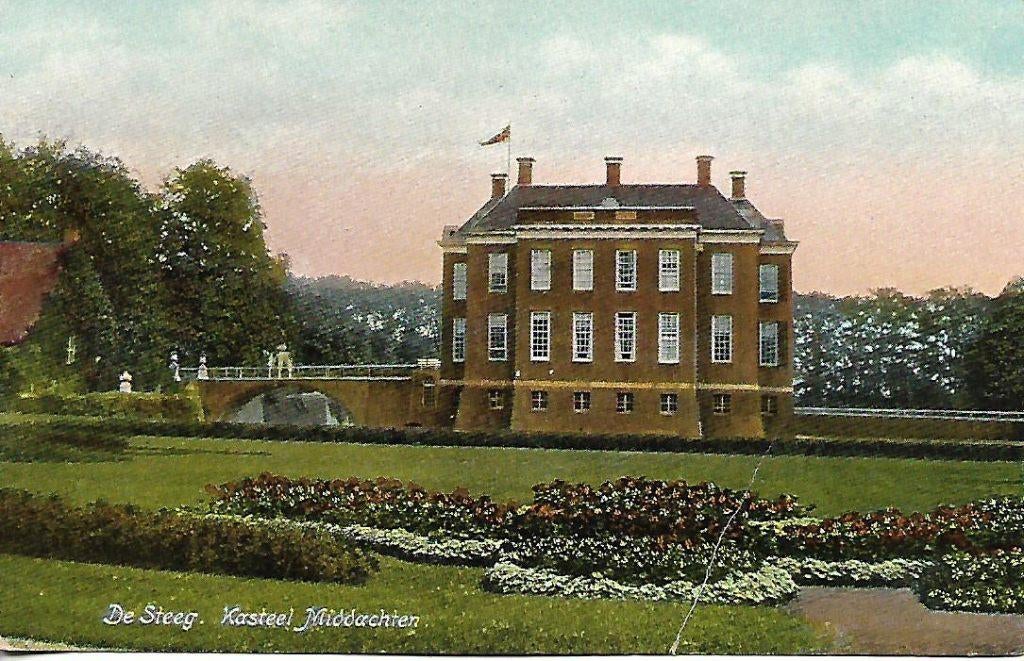 De Steeg- -Kasteel Middachten. 1908., Verzenden, Voor 1920, Ongelopen, Gelderland