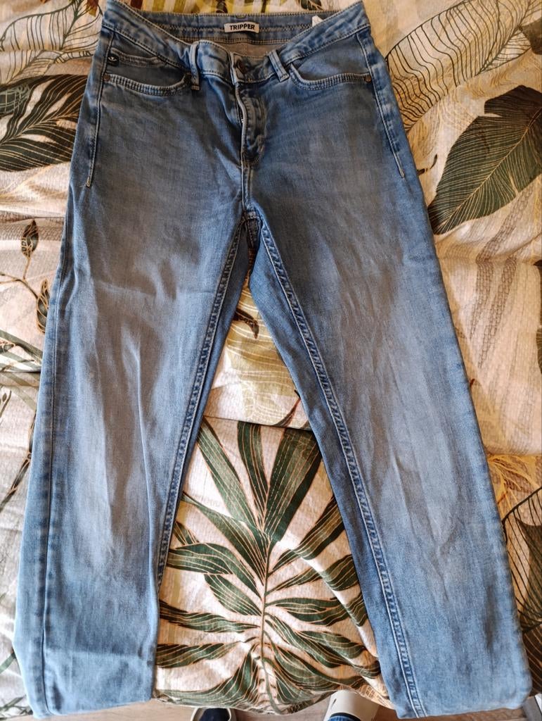 Tripper high waist dames jeans spijkerbroek W28 L32, Blauw, Ophalen of Verzenden, Zo goed als nieuw, W28 - W29 (confectie 36)