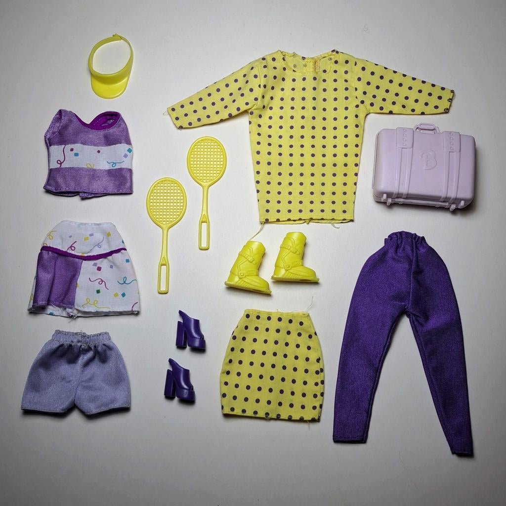 Vintage Mattel Barbie kleertjes / 14 items (1980s-1990s), Verzenden, Zo goed als nieuw, Kleertjes