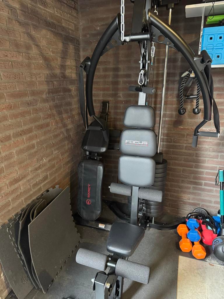 Krachtstation Focus Unit 4 - Complete Home Gym, Sport en Fitness, Fitnessapparatuur, Ophalen, Krachtstation, Armen, Zo goed als nieuw