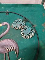 hanger met flamingo's metaal rond, Ophalen of Verzenden, 'T Olde Gre-j, Info@toldegrej.nl, Endepoelstraat 20f Didam