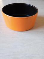 retro oranje keramische bloempot, Rond, Binnen, Ophalen of Verzenden, Zo goed als nieuw