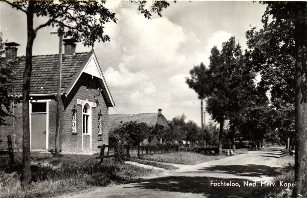 Fochteloo, Ned. Herv. Kapel - ongelopen, Ophalen of Verzenden, Voor 1920, Ongelopen, Noord-Brabant