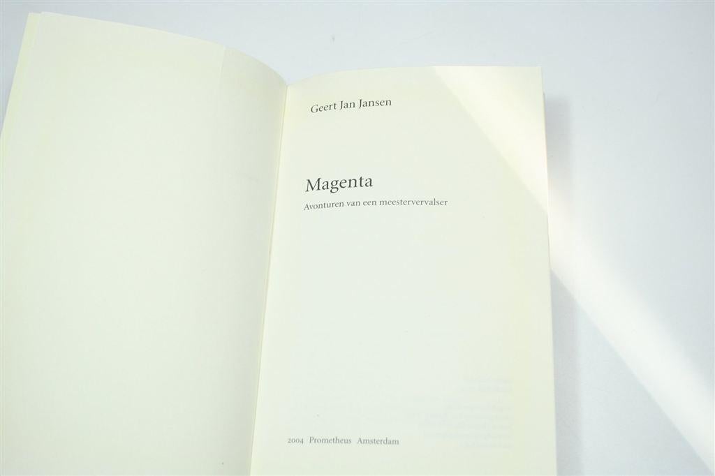 Magenta — Avonturen van een Meestervervalser, Jansen, Ophalen of Verzenden, Gelezen
