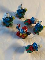 Vintage Schleigh Germany kerstsmurf + grote smurf 1981 x6, Verzamelen, Smurfen, Ophalen of Verzenden, Gebruikt