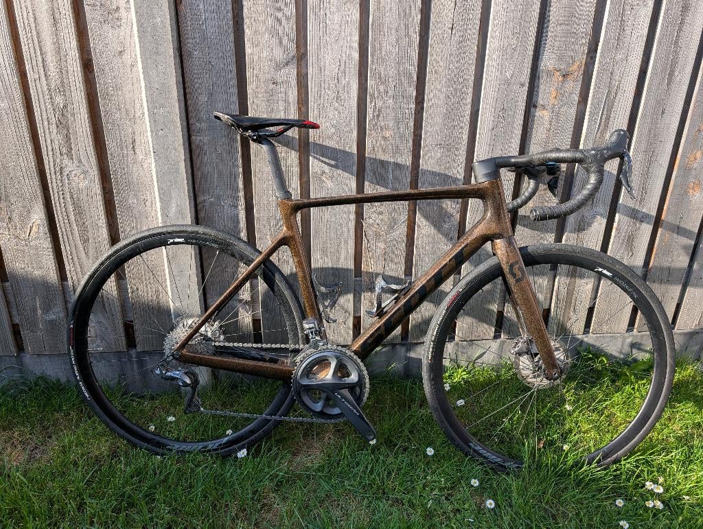 Scott Addict RC Ultegra 2x11 di2 maat L/56, Fietsen en Brommers, 28 inch, Gebruikt, Carbon, Meer dan 20 versnellingen