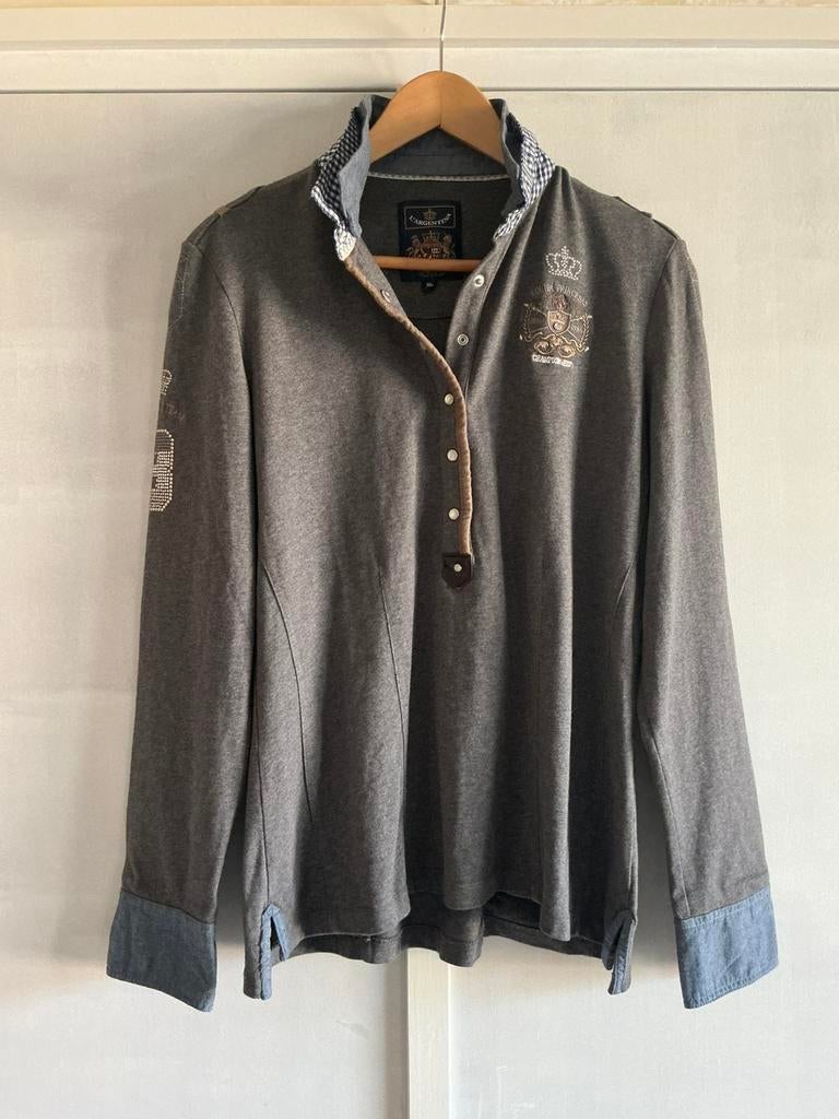 Damesweater L’ Argentina in grijs, maat XL, Ophalen of Verzenden, Zo goed als nieuw, Maat 42/44 (L), Grijs