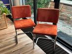 Gebruikte Zuiver Ridge Rib Stoelen - Oranje (2 stuks), Ophalen, Gebruikt, Twee, Overige kleuren