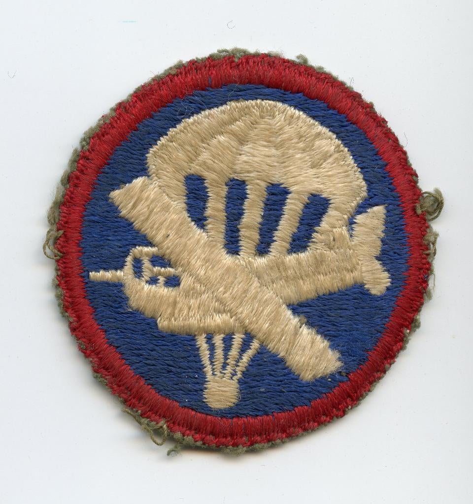 WO2 US Airborne Glider Cap Patch, Ophalen of Verzenden, Landmacht, Amerika, Embleem of Badge