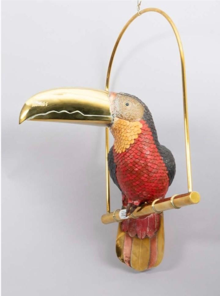 Toekan vogel hangsculptuur, Ophalen of Verzenden