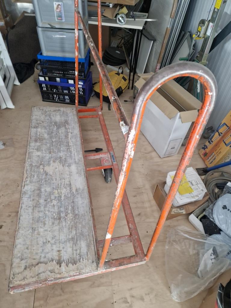 Platenkar, Doe-het-zelf en Verbouw, Transportwagens, 100 liter of meer, Ophalen, Transportkar