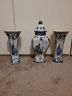 Delfts Blauw Kaststel - Prachtig Decoratief Stuk, Antiek en Kunst, Ophalen