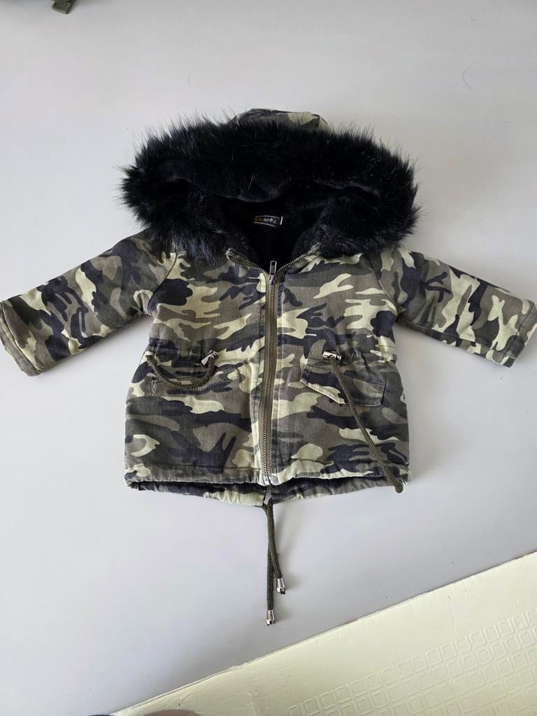 Chicaprie meisje jas camouflage maat 12mnd, Kinderen en Baby's, Ophalen of Verzenden, Gebruikt, Chicaprie, Meisje