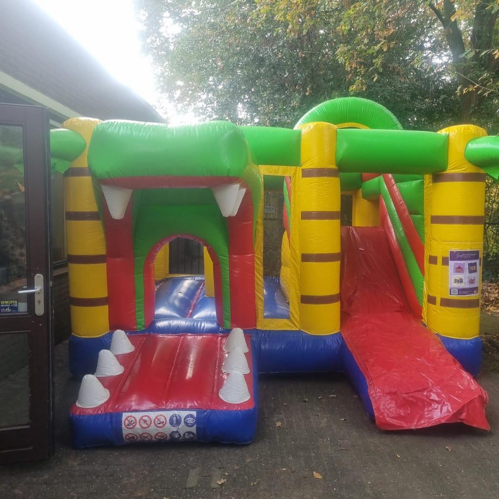 Springkussen Krokodil te huur, Ophalen of Verzenden, Zo goed als nieuw, Overige