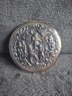 Vintage make-up poeder doos zilver, Ophalen of Verzenden, Zilver, Gehele gezicht