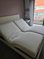 Elektrisch verstelbaar sta-op bed / seniorenbed: 200x180cm, Ophalen, Tweepersoons, 180 cm, Hout