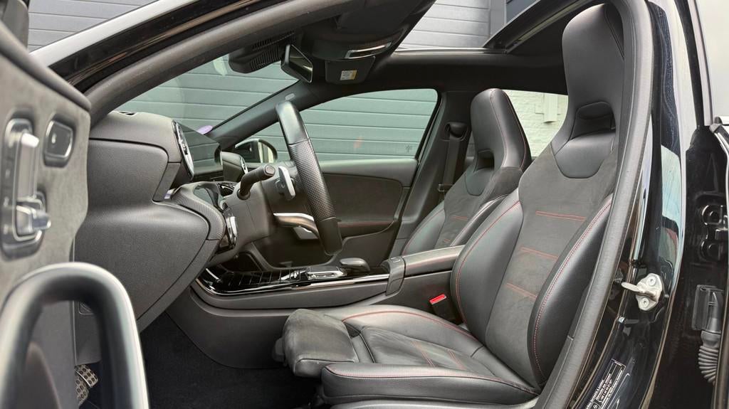 Mercedes-Benz A-klasse 250 e AMG| Pano | Burmester | HUD | D, Auto's, Mercedes-Benz, Gebruikt, Zwart, 4 cilinders, Zwart