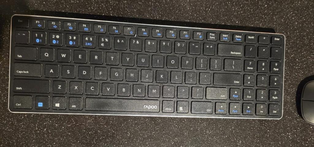 Rapoo | Muis & Toetsenboard | Draadloos, Toetsenbord en muis-set, Ophalen of Verzenden, Zo goed als nieuw, Draadloos