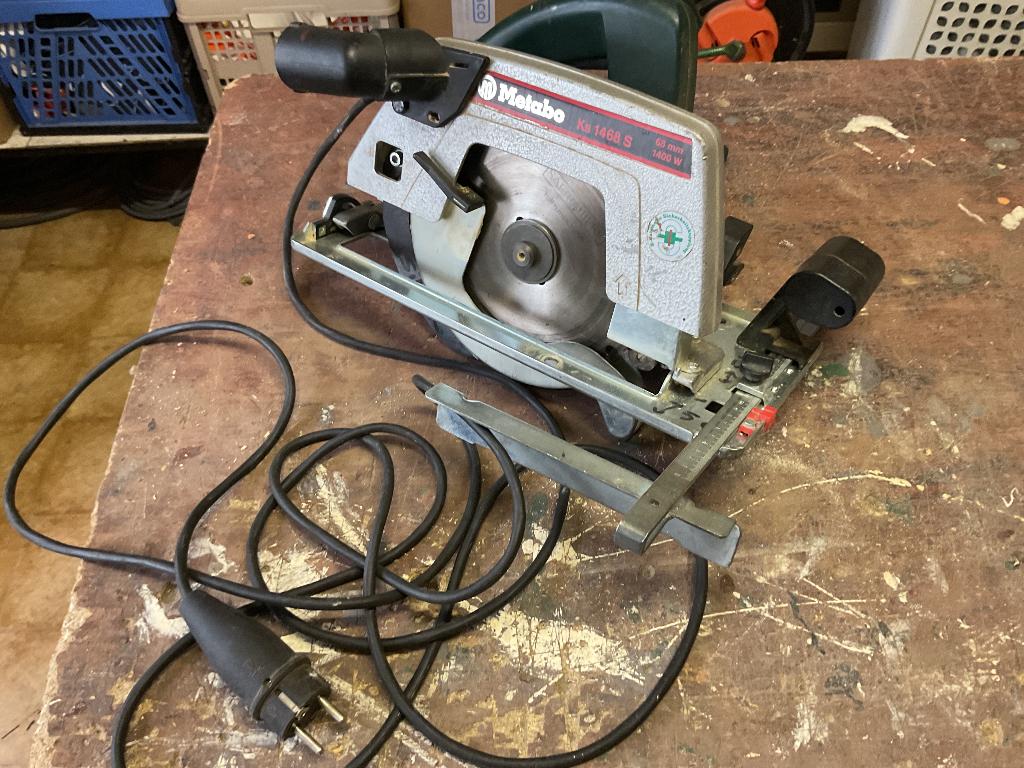 Afkortzaagmachine, Doe-het-zelf en Verbouw, Gereedschap | Zaagmachines, Ophalen, 70 mm of meer, Zo goed als nieuw, Afkortzaag