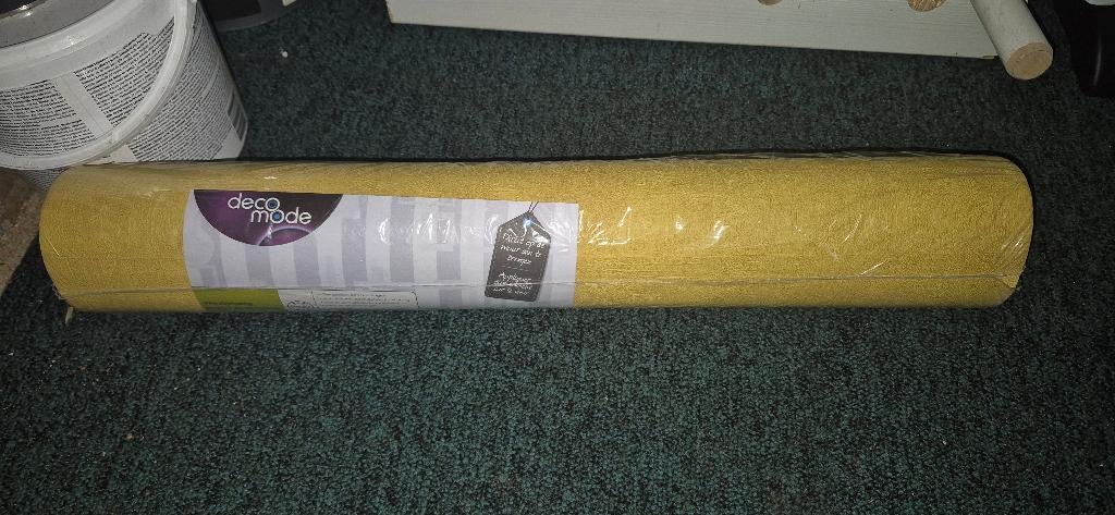 Rol behang (NIEUW), Ophalen of Verzenden, Minder dan 10 m², Geel