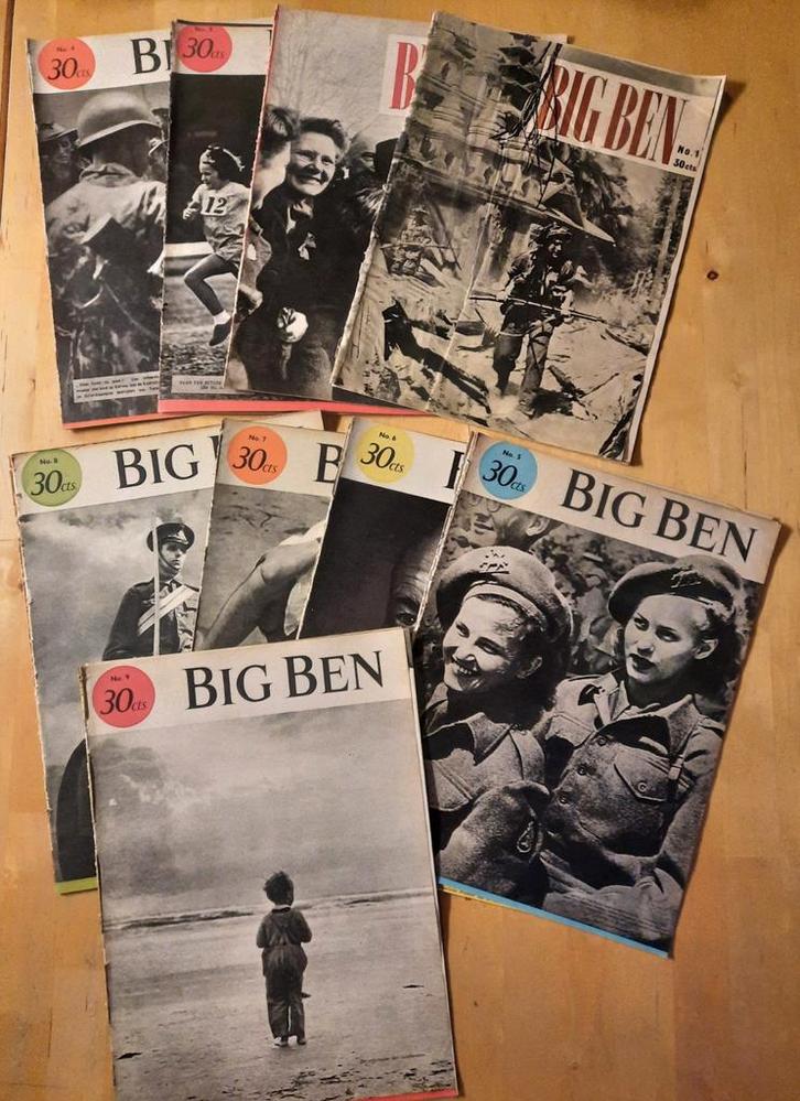 Big Ben Tijdschriften Collectie (Jaren '40), Boeken, Tijdschriften en Kranten, Gelezen, Overige typen, Ophalen of Verzenden