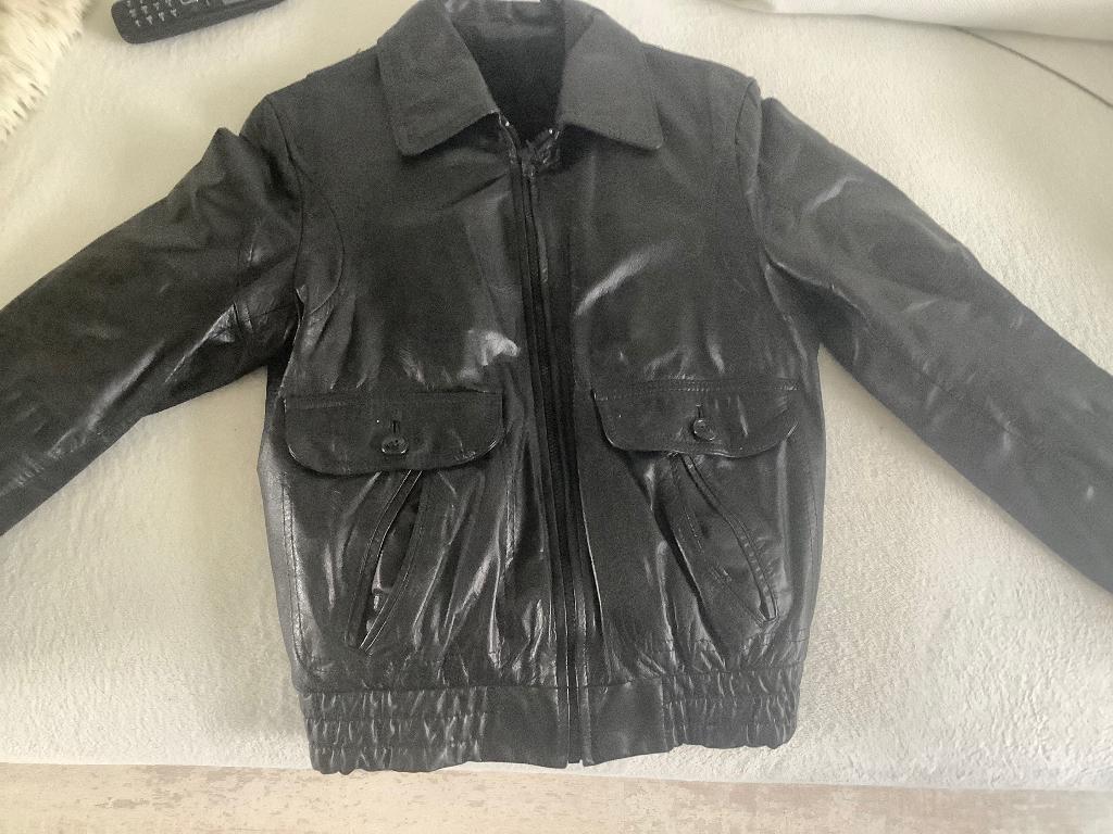 Leren dames jack ( nieuw ), Maat 38/40 (M), Zwart, Nieuw, Ophalen of Verzenden