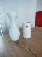Witte vazen, Gebruikt, Wit, Aardewerk of Porselein, Ophalen of Verzenden
