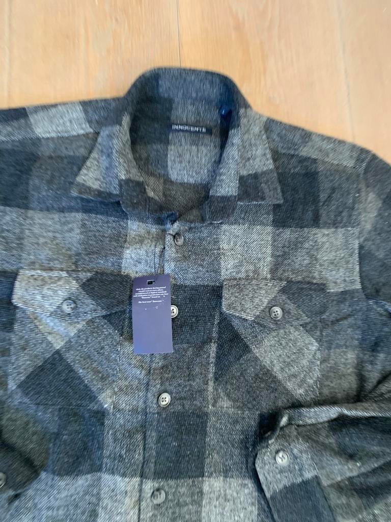 Overhemdshirt maat L, Kleding | Heren, Grote Maten, Ophalen of Verzenden, Zo goed als nieuw, Blauw, Overhemd