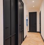 Zwarte houten paneeldeur staallook binnendeur