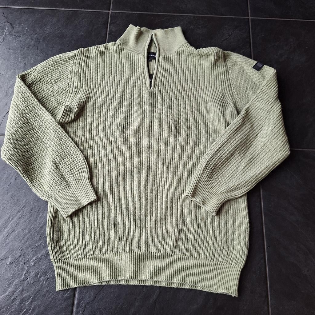 (Cargo) groene schipperstrui, Presly & Sun, mt L, igst, Maat 52/54 (L), Ophalen of Verzenden, Presly & sun, Gedragen