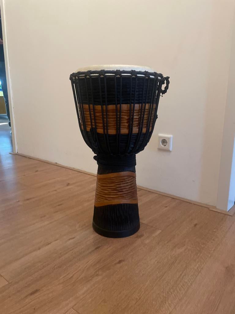 Toca Hand Percussion Djembe met geitenhuid en draagtas, Ophalen of Verzenden, Zo goed als nieuw, Trommel