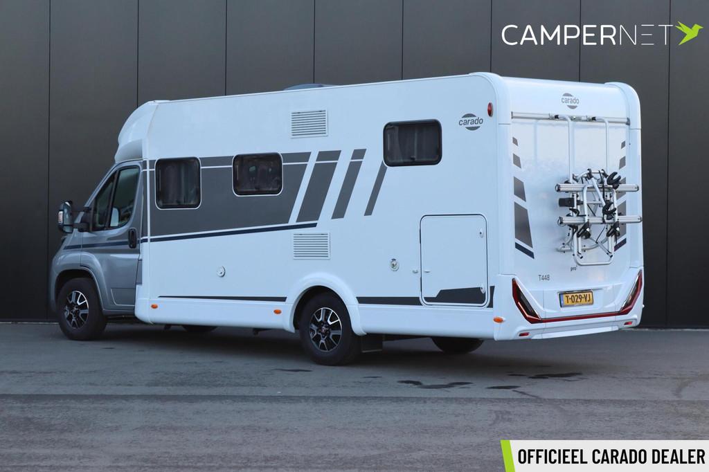 Carado T448 Pro+ 140pk Fiat | 1e Eigenaar | Origneel NL | Le, Caravans en Kamperen, Koelkast, Achteruitrijcamera, 7 tot 8 meter