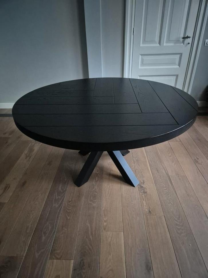 Goossens houten visgraat eettafel 15Ocm 6 personen, Huis en Inrichting, Tafels | Eettafels, 100 tot 150 cm, Ophalen of Verzenden