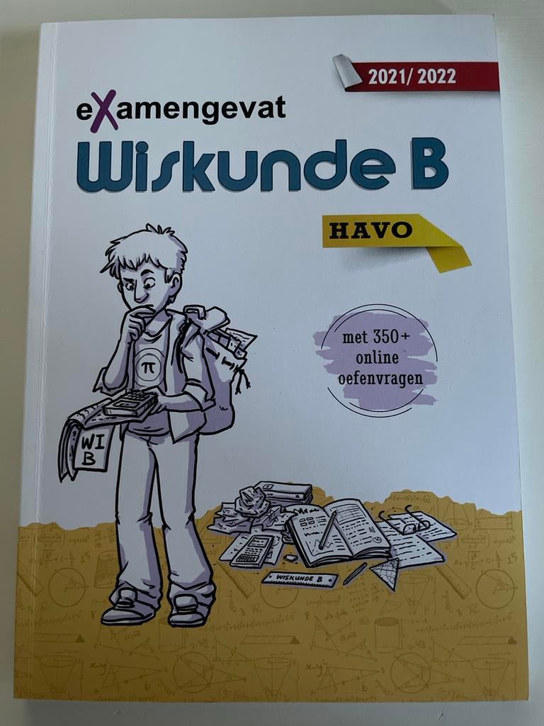 eXamengevat - Wiskunde B HAVO schooljaar 2021/2022, Ophalen of Verzenden, Nieuw, HAVO, Wiskunde B