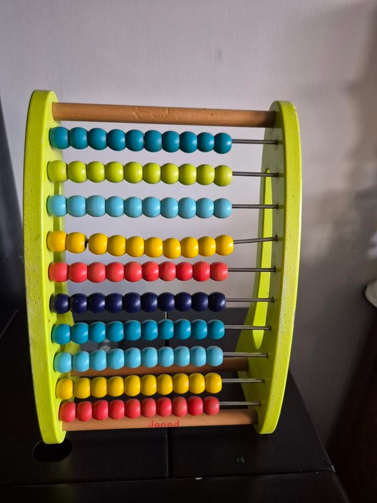 Janod telraam abacus houtentelraam hout, Ophalen, Zo goed als nieuw, Rekenen