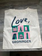 Katoenen tas met 'love groningen' opdruk, Ophalen of Verzenden, Nieuw, Beige, Overige merken