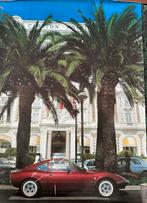 Poster Opel GT bij Carlton Hotel, Verzamelen, Ophalen of Verzenden, A1 t/m A3, Reclame, Rechthoekig Staand