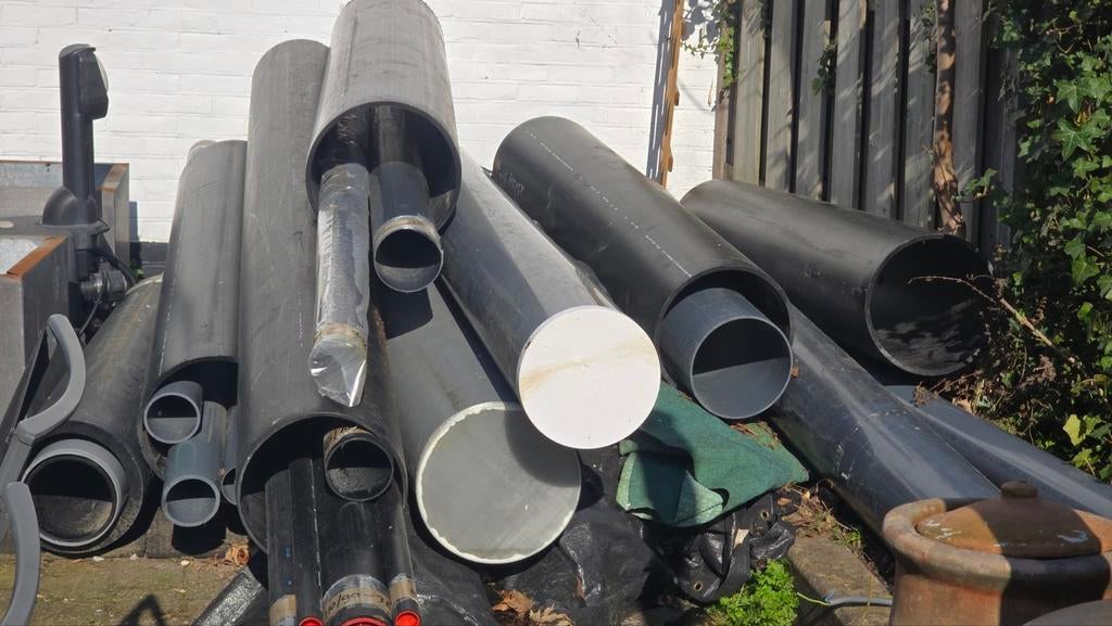 PVC/PP/PE buizen met grote diameters, Ophalen, Afvoer, Gebruikt, Pvc