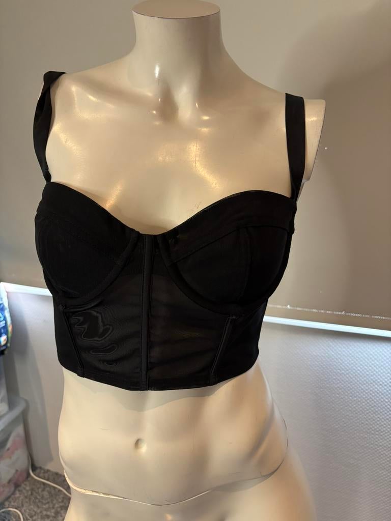 Oh polly corset top maat 38, Maat 38/40 (M), Zwart, Ophalen of Verzenden, Zo goed als nieuw