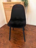 Kick eetkamerstoel zwart velvet, Ophalen, Zwart, Eén