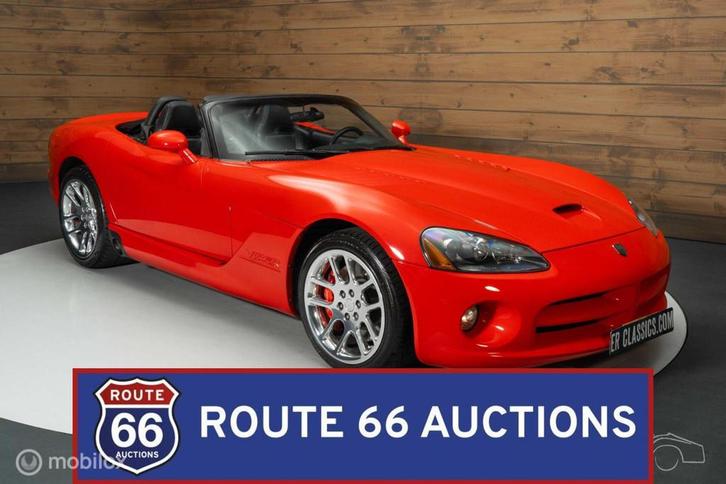 Dodge Viper SRT-10 | 2004 | Route 66 Auctions, Auto's, Dodge, Bedrijf, Te koop, Viper, Benzine, Overige carrosserieën, Handgeschakeld