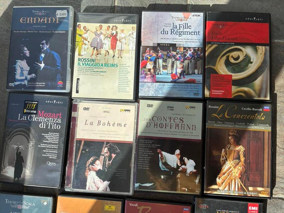 24 Opera DVD's - Diverse Collectie Klassieke Opera, Alle leeftijden, Ophalen, Gebruikt, Muziek en Concerten