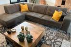 Te koop hoekbank met chaise lounge donker grijs, Huis en Inrichting, Ophalen, Overige materialen, 250 tot 300 cm, Gebruikt