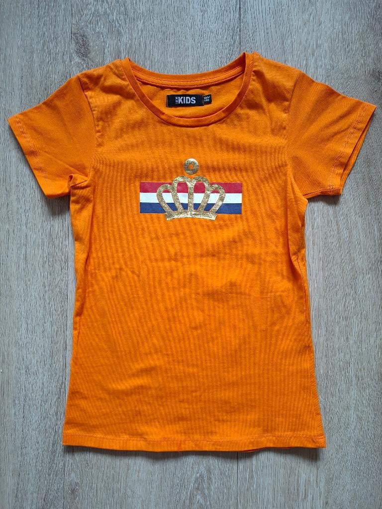 T-shirt Koningsdag meisje 134/140, Kinderen en Baby's, Kinderkleding | Maat 134, Meisje, Terstal, Nieuw, Ophalen of Verzenden