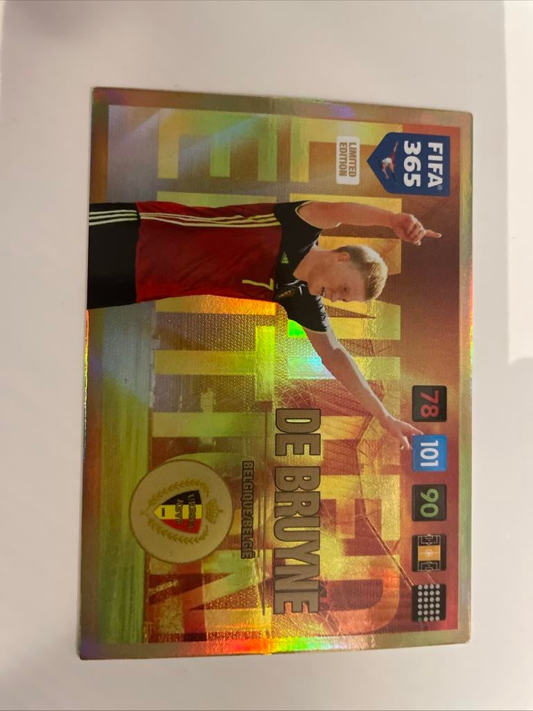 Limited edition Kevin de Bruyne panini 2017, Ophalen of Verzenden, Zo goed als nieuw, Plaatje