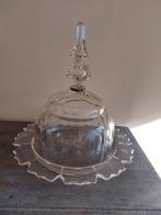 Grote antieke kristallen kaasstolp, begin 20e eeuw, Huis en Inrichting, Ophalen of Verzenden, Zo goed als nieuw