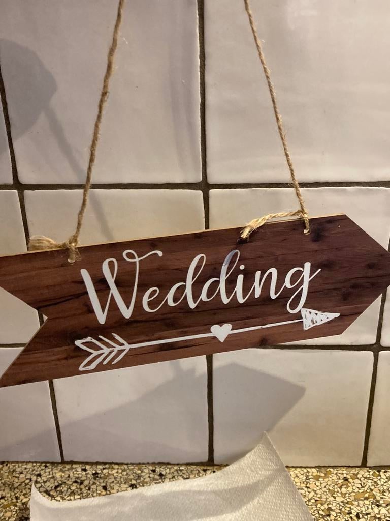 Bordje wedding, Ophalen of Verzenden, Zo goed als nieuw, Accessoires