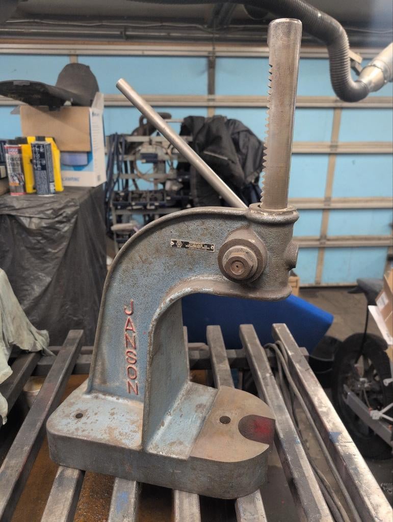 Janson tandheugelpers - Robuuste handpers voor werkplaats, Ophalen, Gebruikt